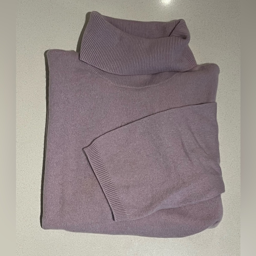 Saks Fifth Avenue Woman’s Cashmere Turtleneck Sweater Size XL
